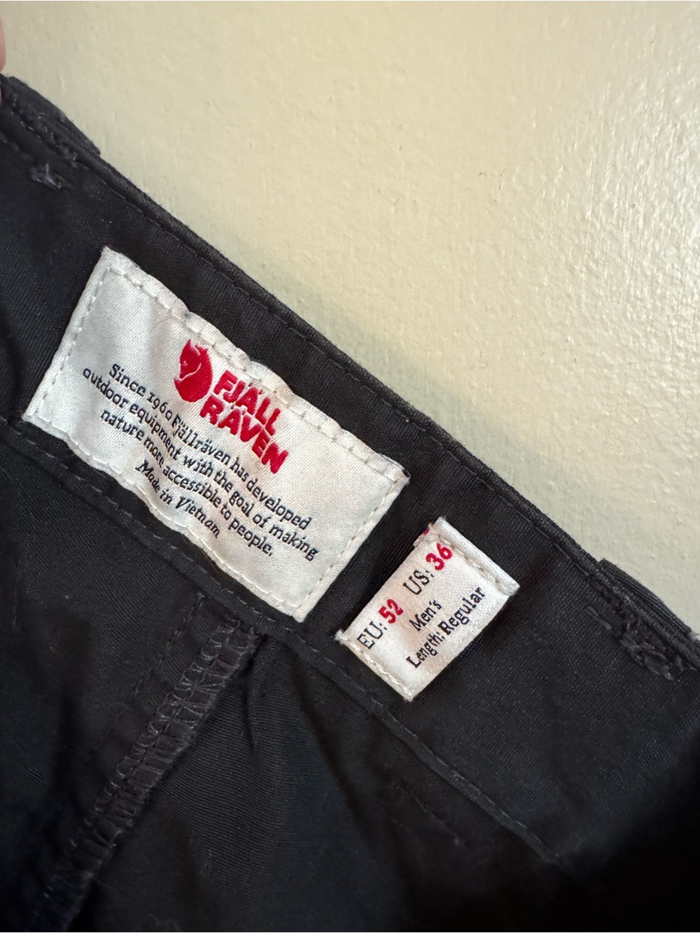 Fjallraven Black Straight Men’s Jeans